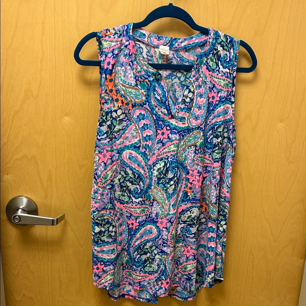 Sew In Love Vibrant Paisley Tank Top